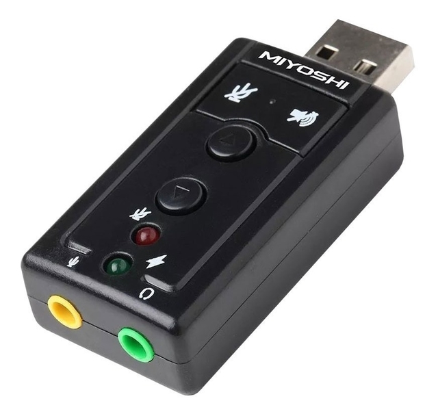 Placa de audio Usb Aux y mic
