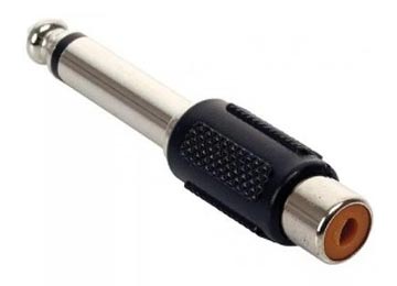 Adaptador plug 6.5M a RCA h
